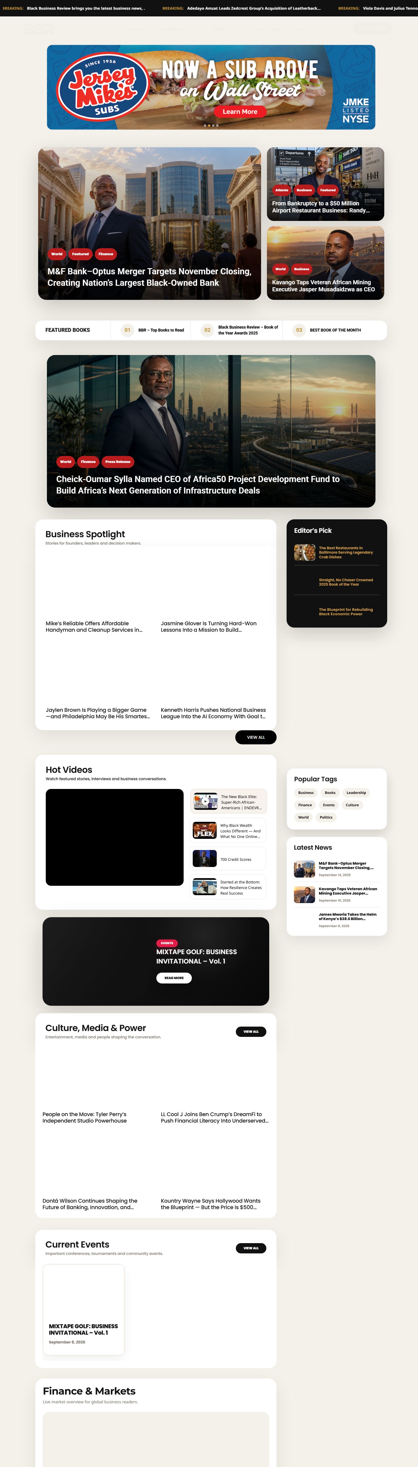 Black Business Review website preview